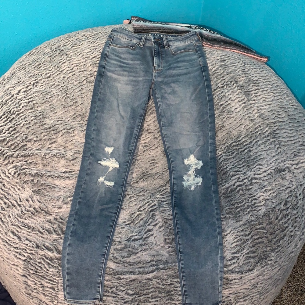 Hi-rise jeggings
